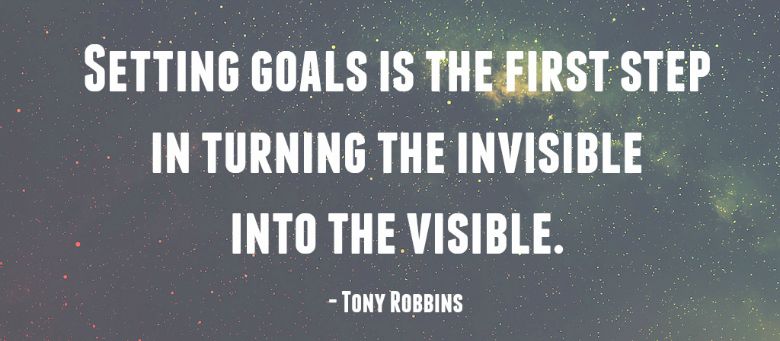 Setting goals is the first step in turning the invisible into the visible. – tony robbins